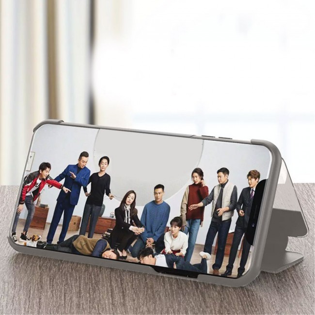 iPhone 11 Pro Smart View Design Flip Case Cover - Grey
