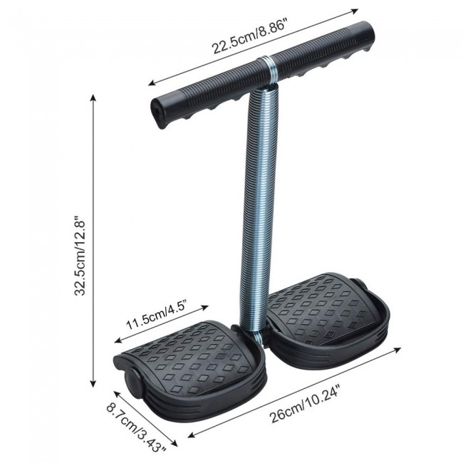 Tummy Trimmer Home Fitness Abs Exerciser - Black