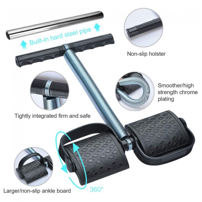 Tummy Trimmer Home Fitness Abs Exerciser - Black