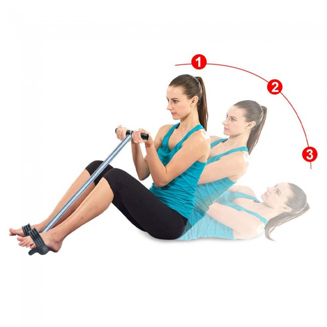 Tummy Trimmer Home Fitness Abs Exerciser - Black