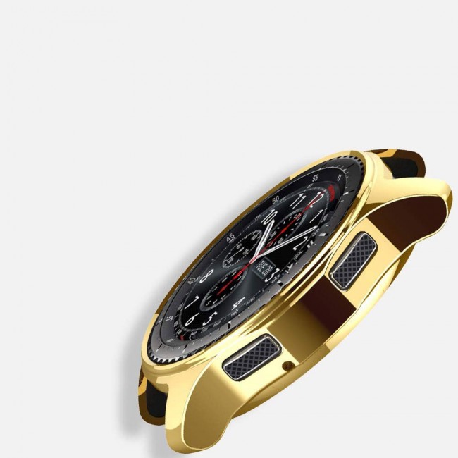 Ultra Thin TPU Case Cover for Samsung Gear Sport - Gold Edge