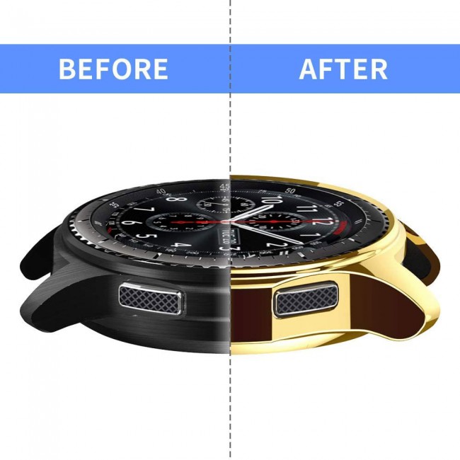 Ultra Thin TPU Case Cover for Samsung Gear Sport - Gold Edge