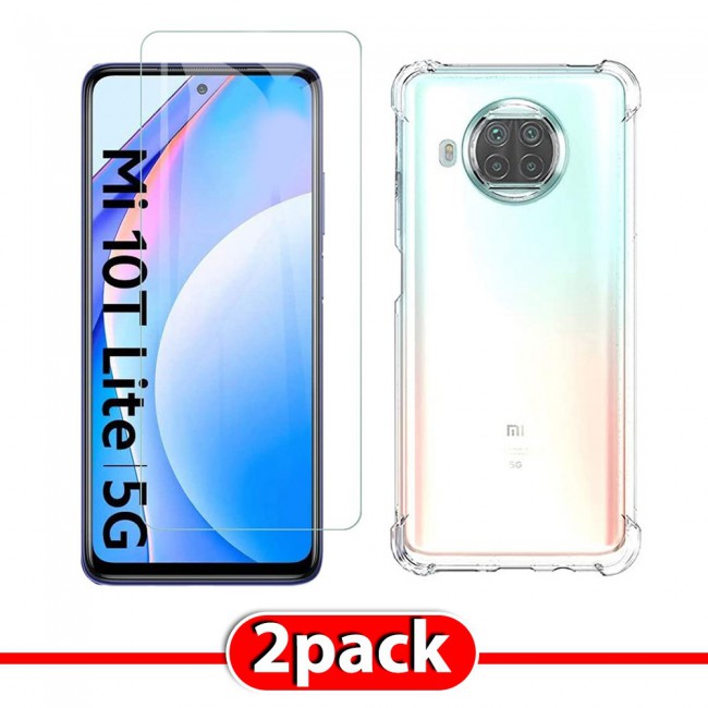 Xiaomi Mi 10T Lite 5G Gorilla Cover with Tempered Screen Protector - Clear