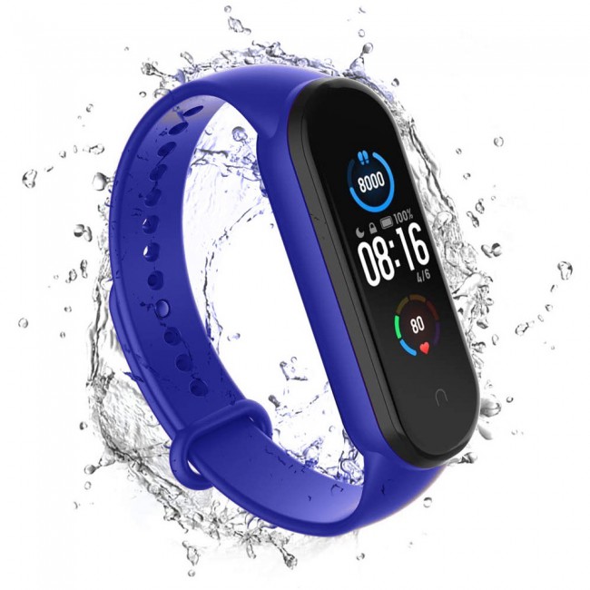 Xiaomi Mi Band 5 and Mi Band 6 Replacement Silicone Band - Blue