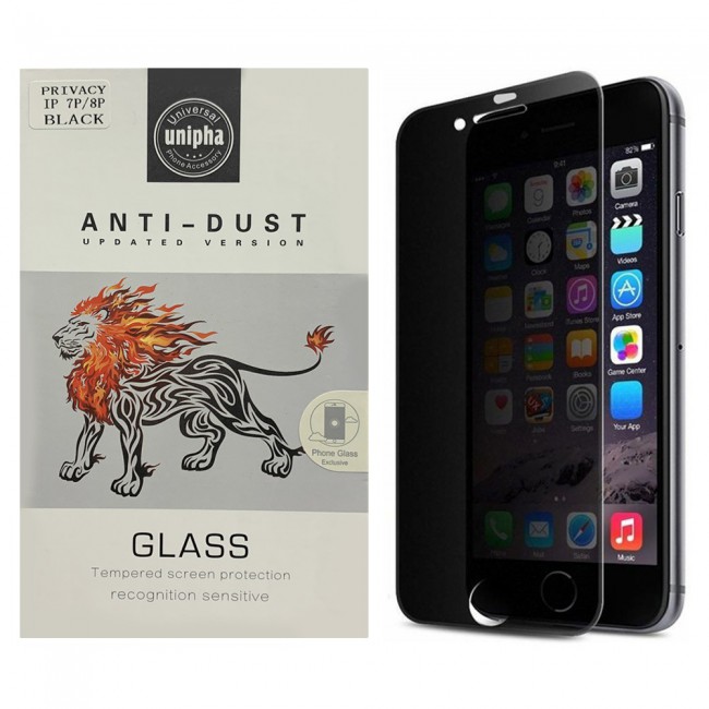iPhone 7 Plus Privacy Tempered Glass - Black