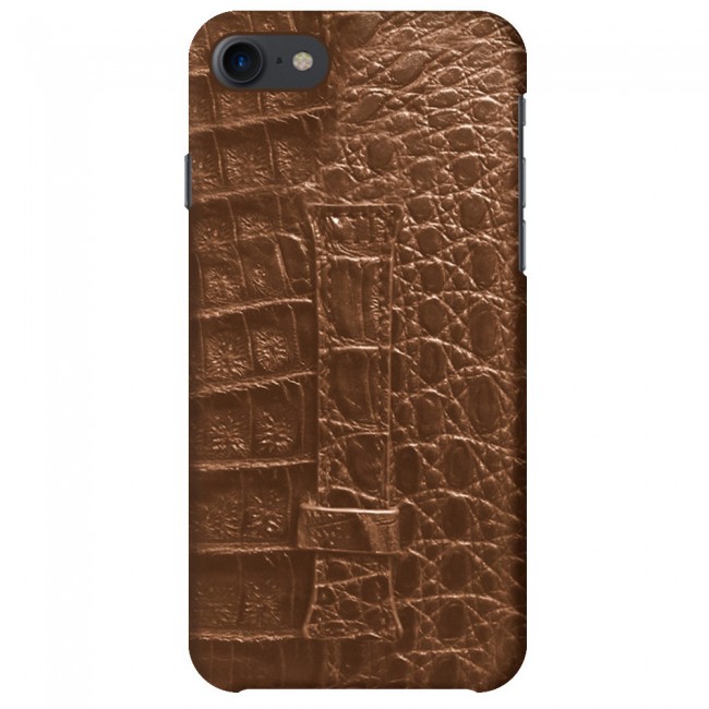 iPhone 7 and iPhone 8 Leather Case Cover - Brown