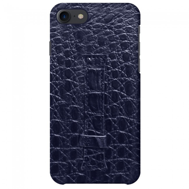 iPhone 7 and iPhone 8 Leather Case Cover - Blue