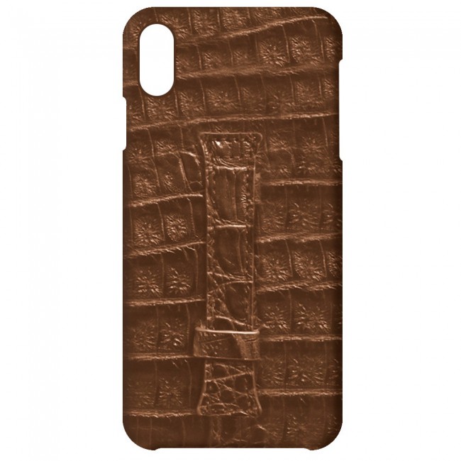 Apple iPhone XS Max Leather Case Cover - Brown