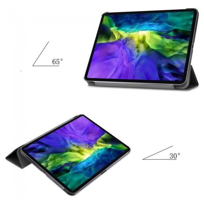 iPad 10.2 7th Generation and 8th Generation Smart Folio Leather Case Trifold Stand Cover - Gold