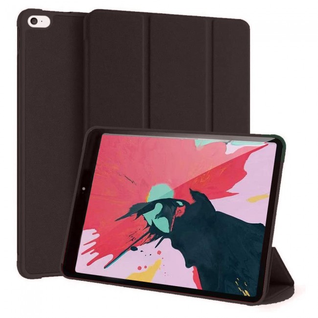 ipad Mini 4 and Mini 5 Smart Leather Folio Case Trifold Stand Cover - Black