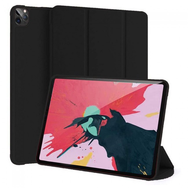 iPad Pro 11 inch 2021 2020 2018 Smart Leather Folio Case Trifold Stand Cover - Black