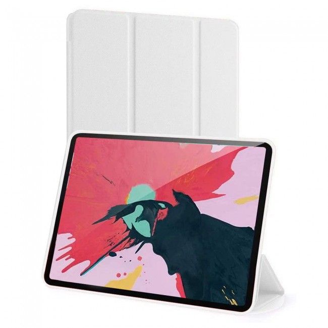 iPad Pro 11 inch 2021 2020 2018 Smart Folio Case Trifold Stand Cover - White
