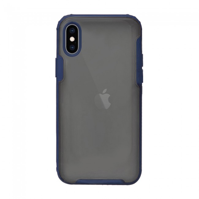 iphone XS Case Cover Mocome Translucent TPU - Black,Red,Blue,Green
