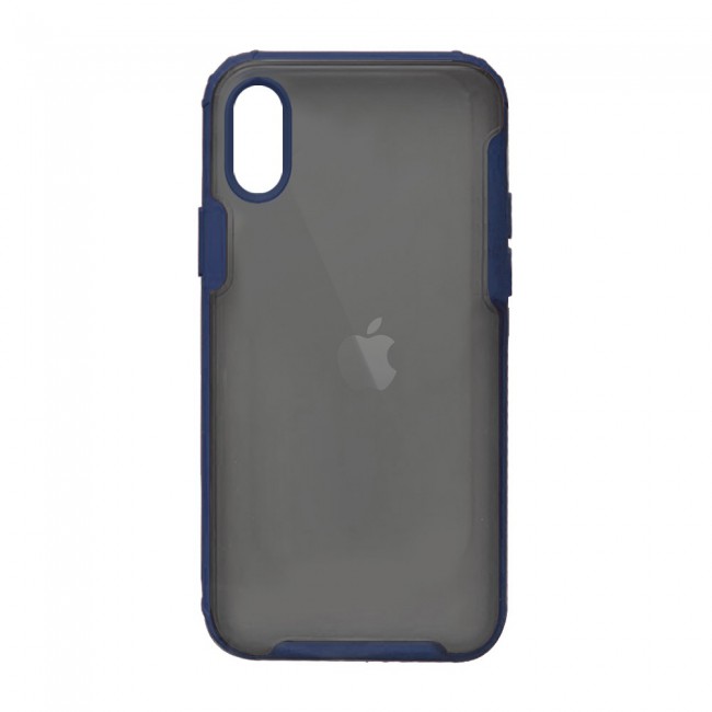 iphone XS Case Cover Mocome Translucent TPU - Black,Red,Blue,Green