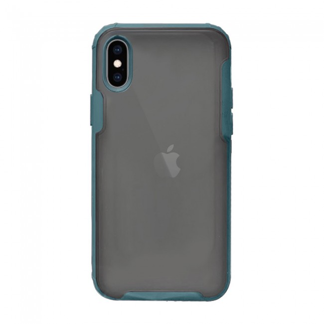 iphone XS Case Cover Mocome Translucent TPU - Black,Red,Blue,Green