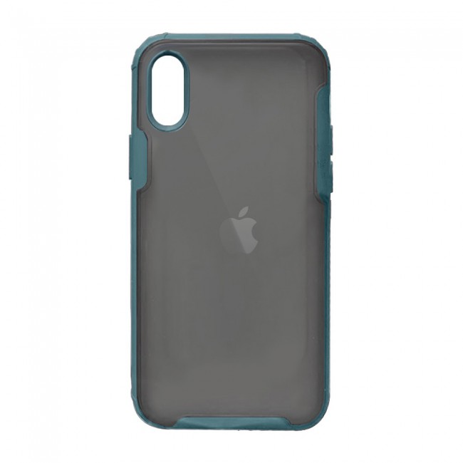 iphone XS Case Cover Mocome Translucent TPU - Black,Red,Blue,Green