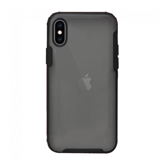 iphone XS Max Case Cover Mocome Translucent TPU - Black,Red,Blue,Green