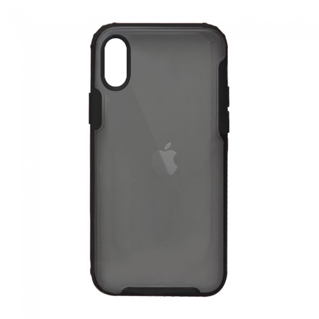 iphone XS Max Case Cover Mocome Translucent TPU - Black,Red,Blue,Green