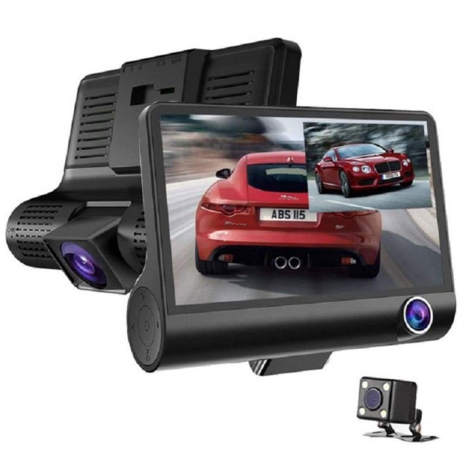 WDR Full HD 1080P Car DVR Camera - Black