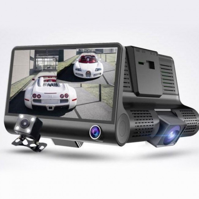 WDR Full HD 1080P Car DVR Camera - Black