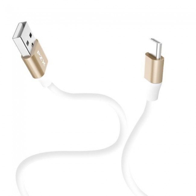 PZX V127 Type-C USB Charge &amp; Sync Cable 2m – White/Rose Gold
