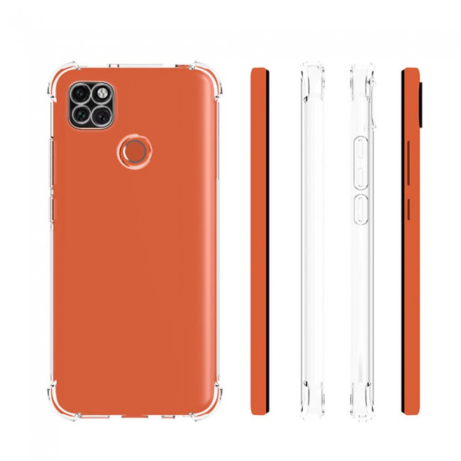CATANES For Xiaomi Redmi 9C Case Cover Clear Protective TPU Four Corners Cover Transparent Soft Case