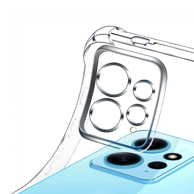 MARGOUN For Xiaomi Redmi Note 12 Case Cover Clear Protective TPU Four Corners Cover Transparent Soft Case