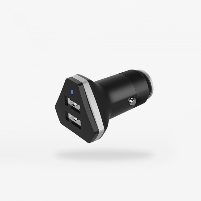 RUKINI Car Charger CobraPlus Dual USB COPL509S – Black , White , Coral