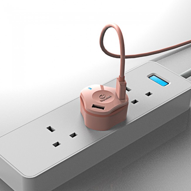 RUKINI Power Adapter Dual USB CobraPlus COPL402S – Black , White , Coral