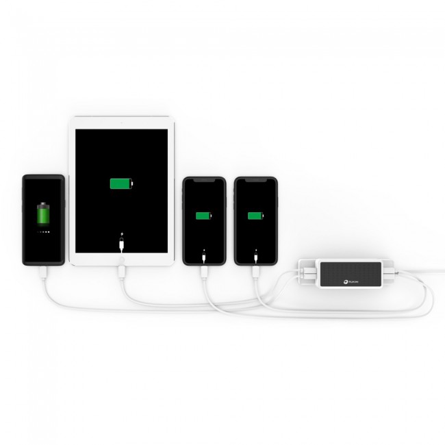 Rukini 4 Port USB Charging Adapter 40W RUK40WQ30 - White