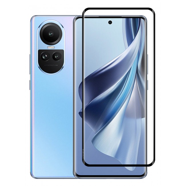 MARGOUN Oppo Reno10 Screen Protector Full Coverage Screen Protector Clear Anti-Bubble Shield Tempered Glass Screen Protector
