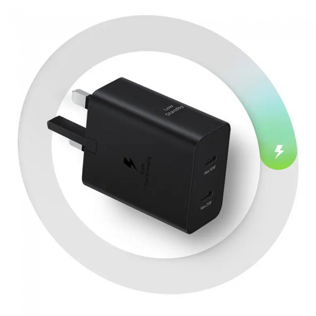Samsung 50W Duo Power Adapter (with 1.8m Cable) – Black
