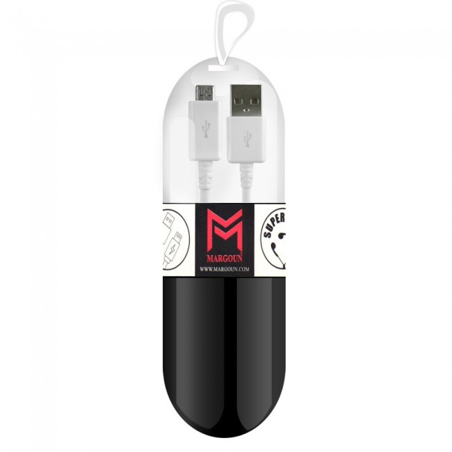 Samsung Galaxy S6 Edge White USB Cable with Free Margoun Cable Organizer – Black , White , Blue , Purple