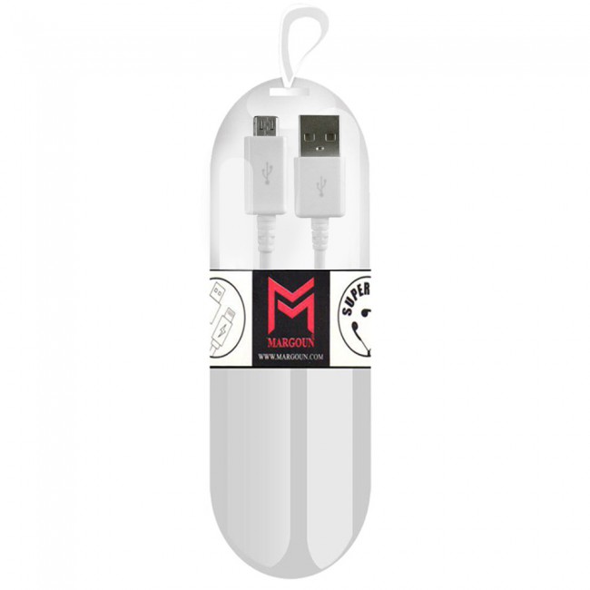 Samsung Galaxy S6 Edge White USB Cable with Free Margoun Cable Organizer – Black , White , Blue , Purple