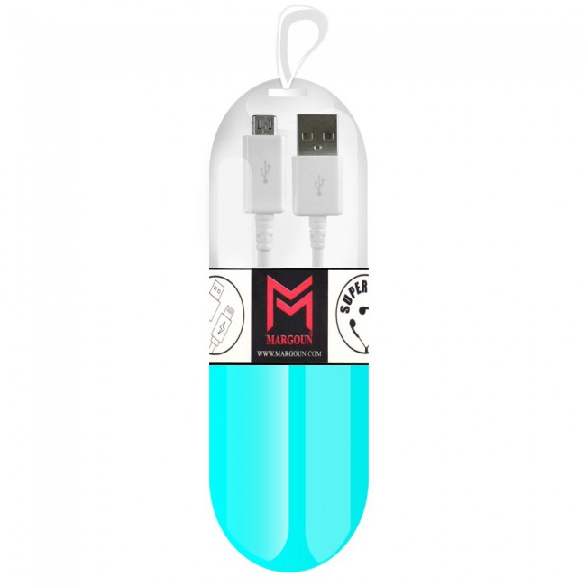 Samsung Galaxy S6 Edge White USB Cable with Free Margoun Cable Organizer – Black , White , Blue , Purple
