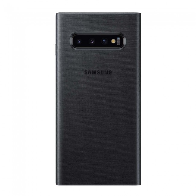 Official Samsung Galaxy S10 LED View Cover - 360 Degree Protective Case ( Black / Green )