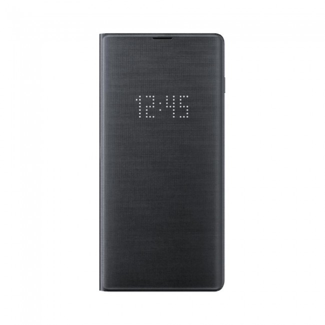 Official Samsung Galaxy S10 LED View Cover - 360 Degree Protective Case ( Black / Green )