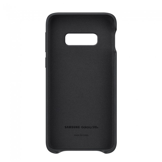 Official Samsung Galaxy S10e Leather Back Cover Case - Blue / Black