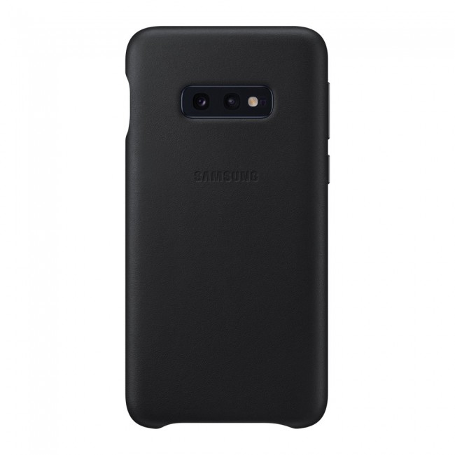 Official Samsung Galaxy S10e Leather Back Cover Case - Blue / Black