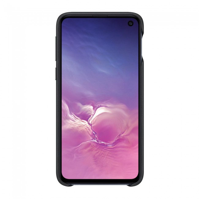 Official Samsung Galaxy S10e Leather Back Cover Case - Blue / Black