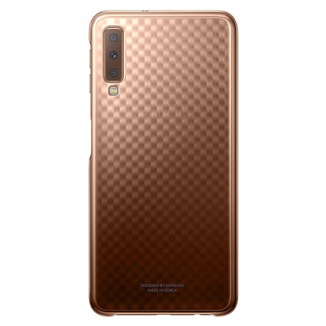 Official Samsung Galaxy A7 2018 Gradation Cover - Gold