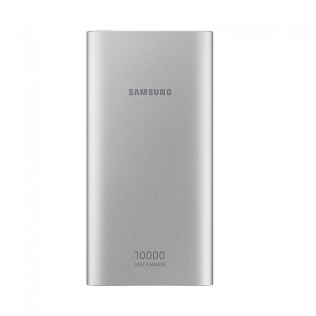 Samsung Fast Charge Dual USB Port 10000mAh Battery Pack Power Bank - Silver