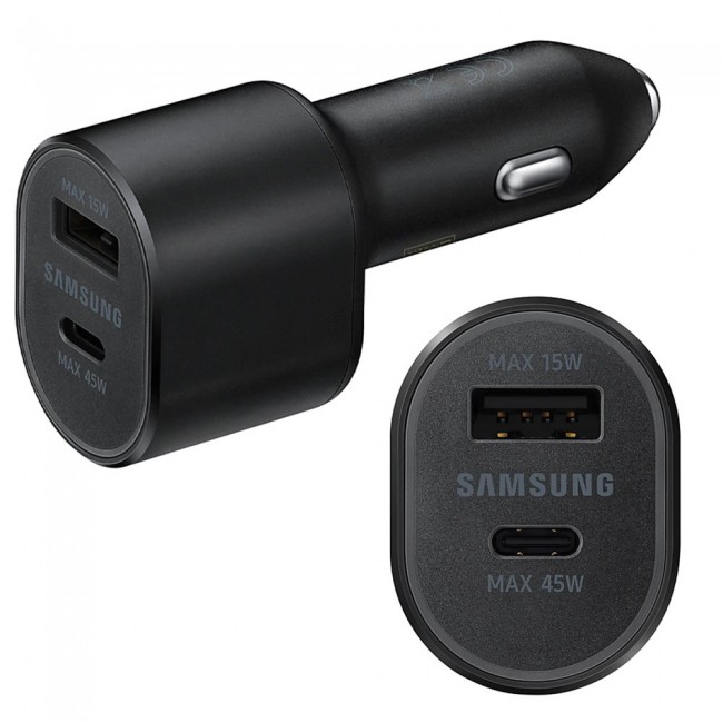 Samsung Super-Fast Dual Car Charger 45W Plus 15W