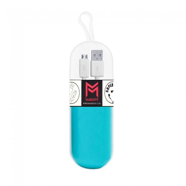 Margoun Micro USB Cable ( White ) with Tube Cable Organizer - Black , White , Blue , Purple