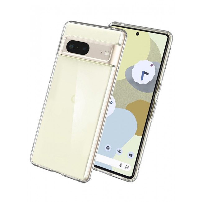 MARGOUN Google Pixel 7 TPU Case Clear Anti-Yellowing Transparent Shockproof Protective Phone Case Scratch Resistant Cover