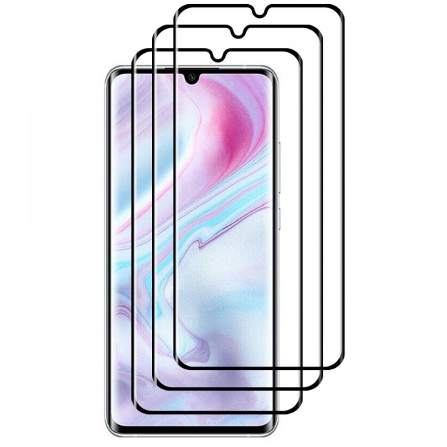 CATANES 3 Pack for  Xiaomi Mi CC9 Pro Mobile PHones Screen Protector 3D Tempered Glass Protective Film