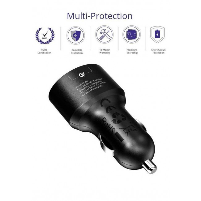 Tronsmart Quick Charge QC 3.0 Plus VoltiQ 36W Car Charger 