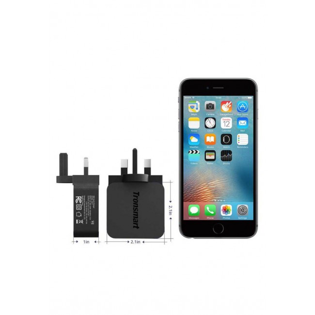 Tronsmart QC3.0 Wall Charger 18W UK – Black