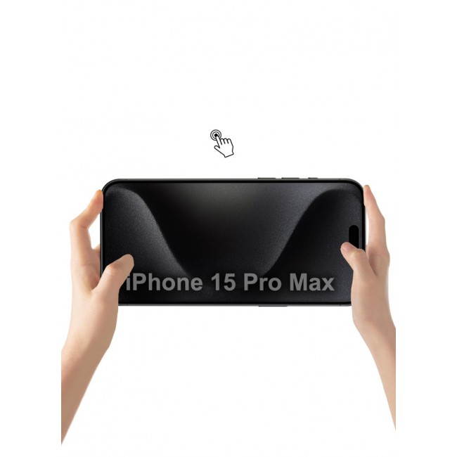 UMSUKA Magic Box Privacy Screen Protector for iPhone 15 Pro Max Automatic Adhesion Anti-Spy, Case-Friendly Easy Installation 9H+ Hardness Full Coverage, No Bubble