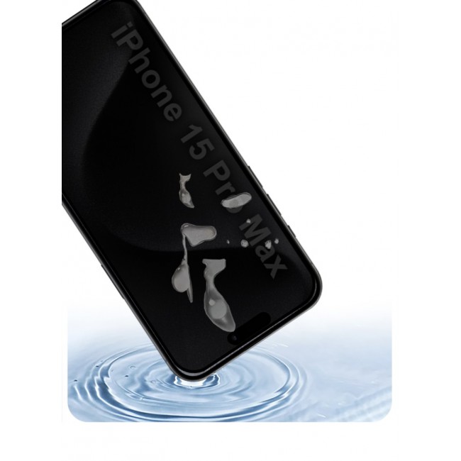 UMSUKA Magic Box Privacy Screen Protector for iPhone 15 Pro Max Automatic Adhesion Anti-Spy, Case-Friendly Easy Installation 9H+ Hardness Full Coverage, No Bubble